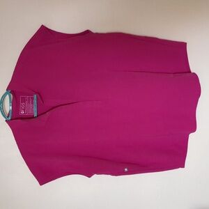 Figs Rafaela Oversized Scrub Top - M / Raspberry Sorbet